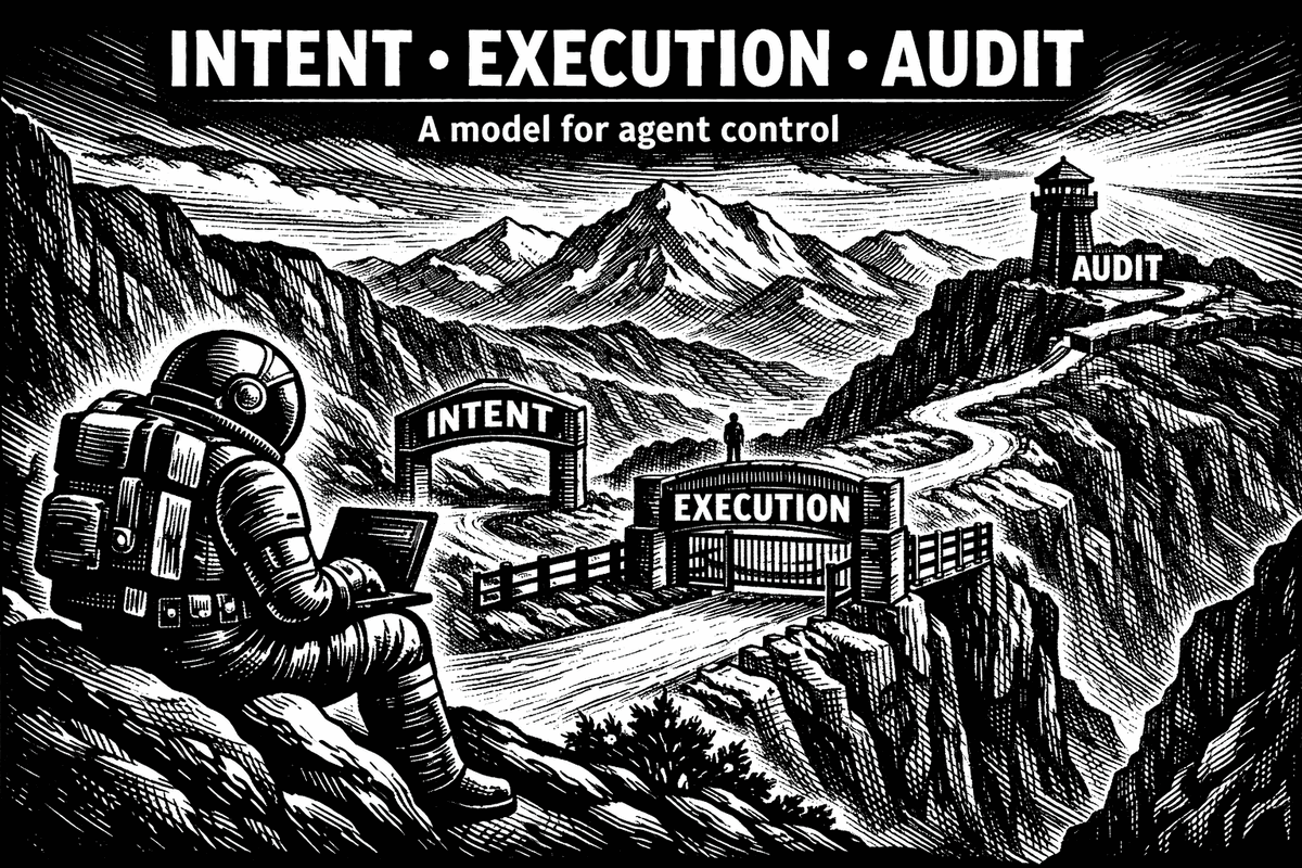 Intent. Execution. Audit. A model for agent control