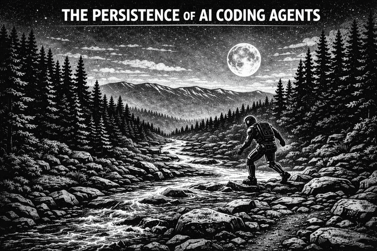 The Persistence of AI Coding Agents